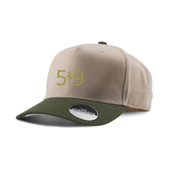 519 CLASSIC EMBROIDERED TWO-TONED PANEL CAP