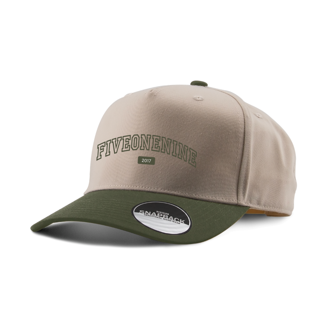 FIVEONENINE VARSITY EMBROIDERED TWO-TONE PANEL CAP