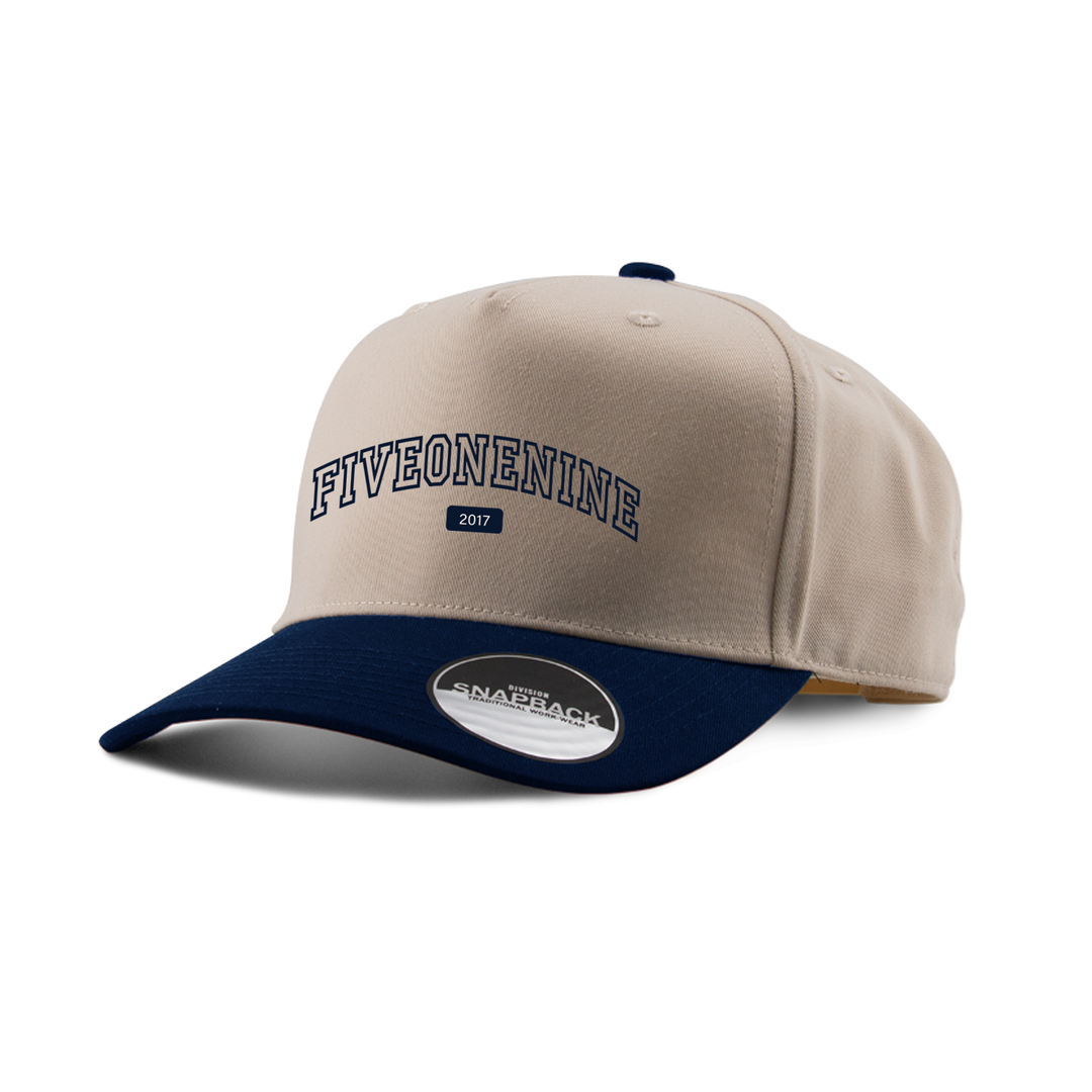 FIVEONENINE VARSITY EMBROIDERED TWO-TONE PANEL CAP