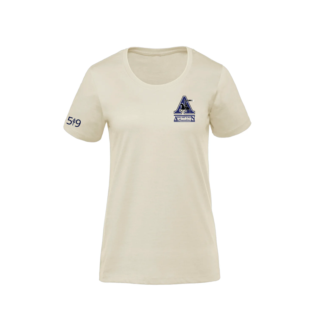 ASSUMPTION CLASSIC EMBLEM PREMIUM TEE (WOMENS)