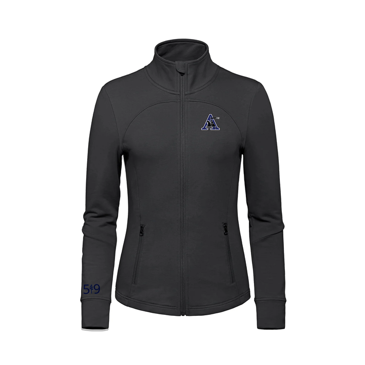 ASSUMPTION EMBROIDERED FRENCH TERRY ZIP-UP (WOMENS)
