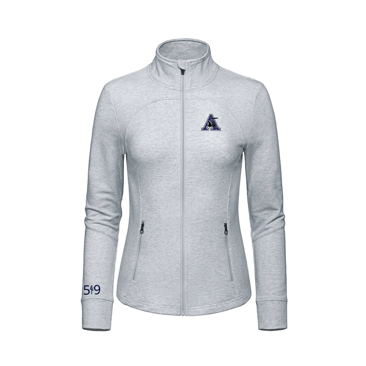 ASSUMPTION EMBROIDERED FRENCH TERRY ZIP-UP (WOMENS)