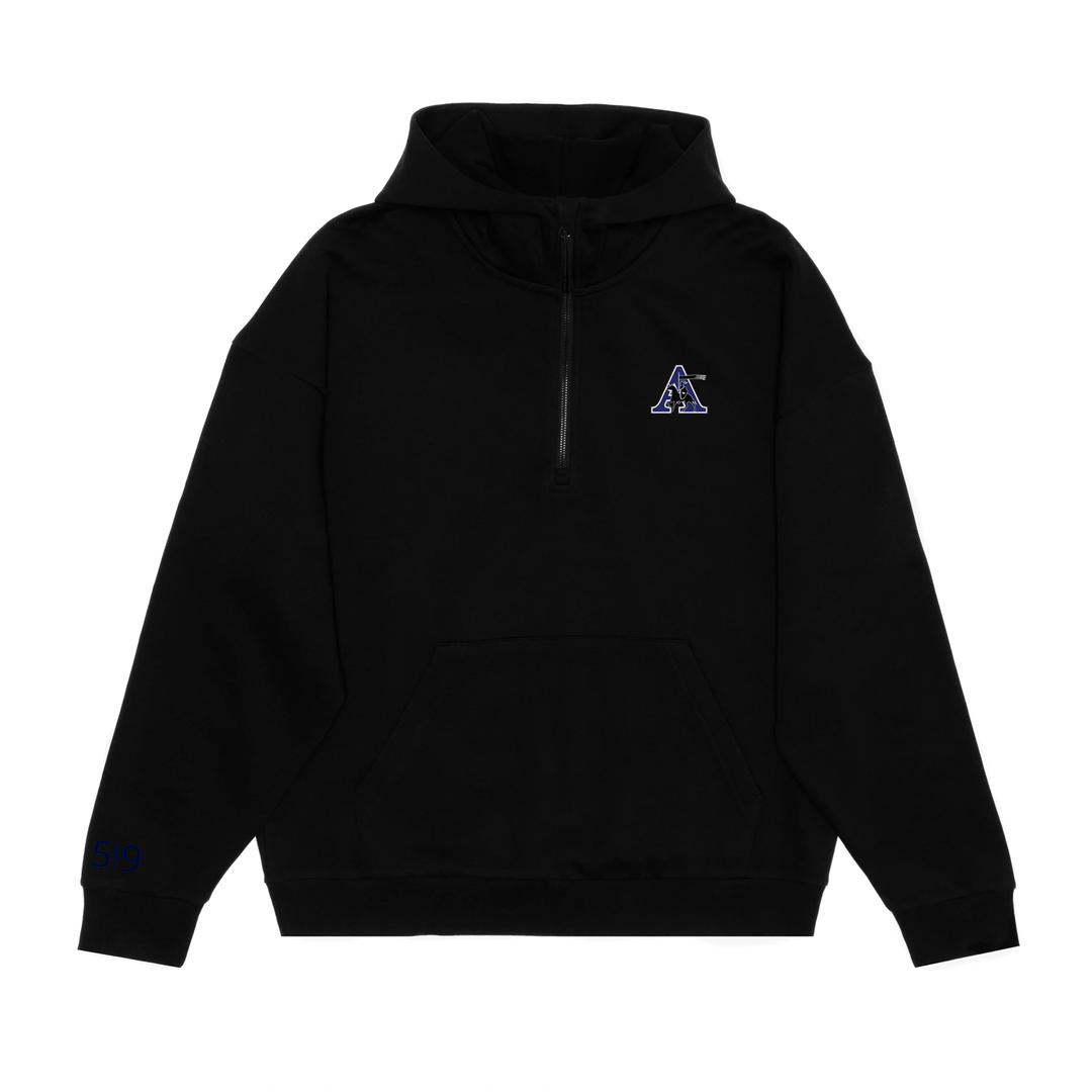 ASSUMPTION EMBROIDERED SCUBA 1/2 ZIP HOODIE (UNISEX)