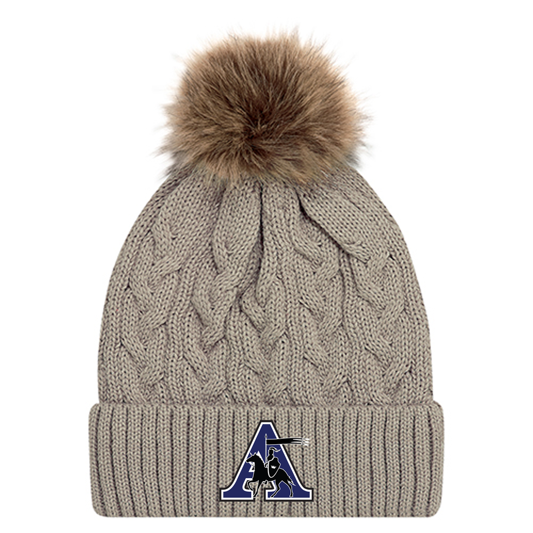 ASSUMPTION EMBROIDERED FAUX FUR TOQUE