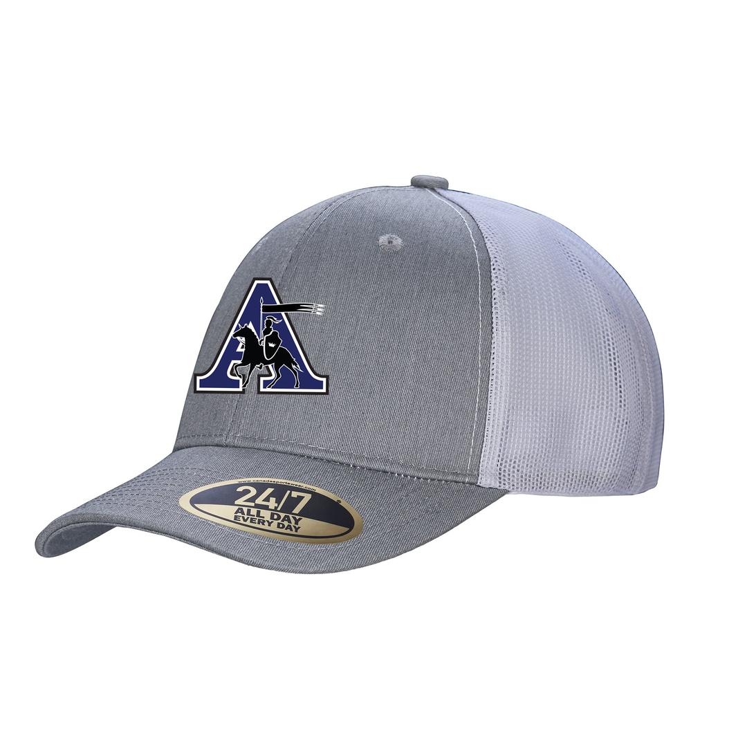 ASSUMPTION EMBROIDERED TRUCKER CAP