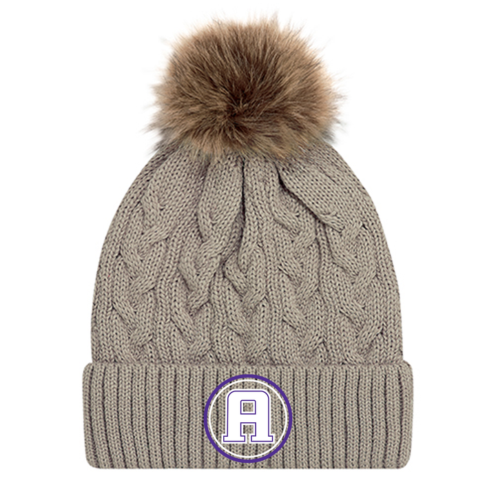ASHLEY OAKS EMBROIDERED FAUX FUR TOQUE