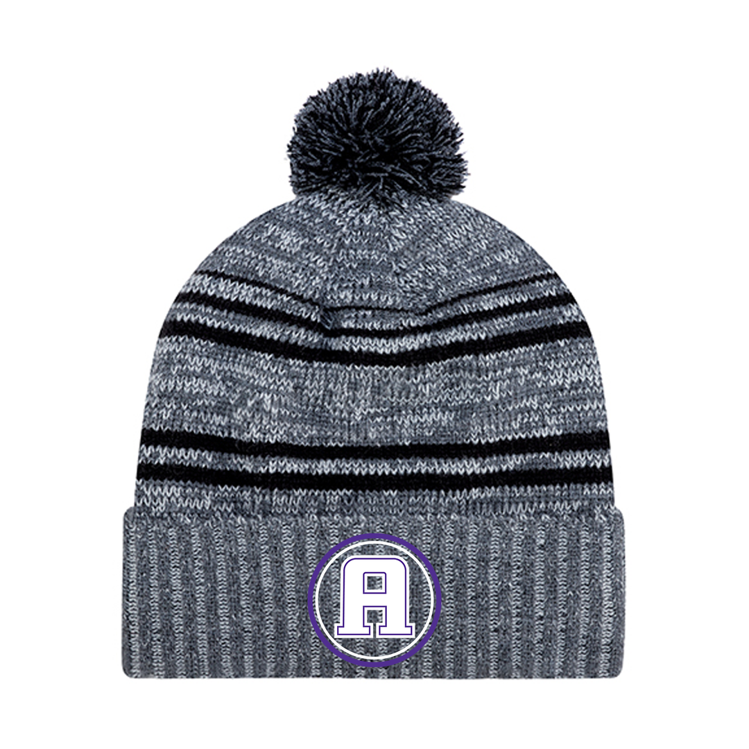 ASHLEY OAKS EMBROIDERED POM-POM TOQUE