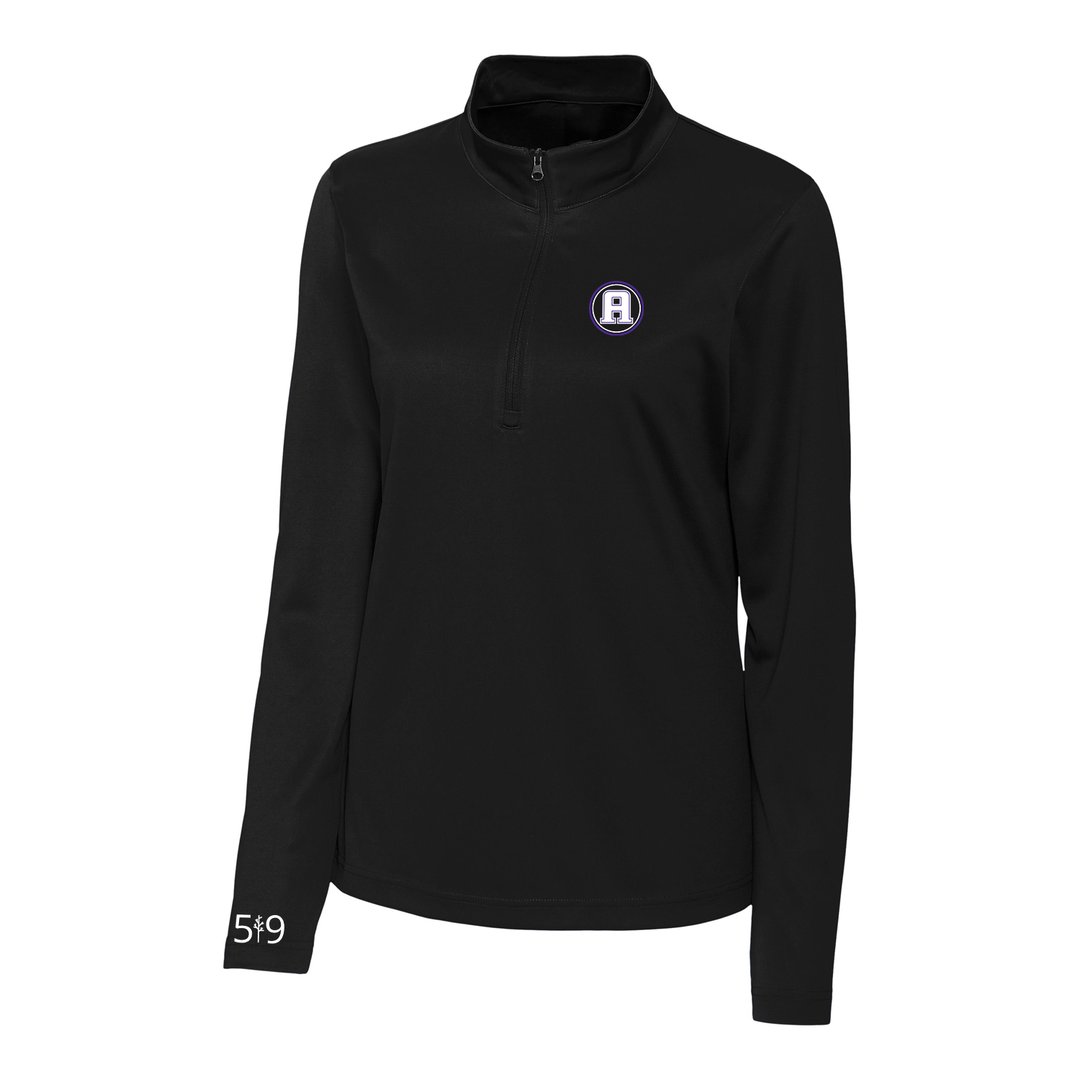 ASHLEY OAKS EMBROIDERED ATHLETIC 1/4 ZIP (WOMENS)