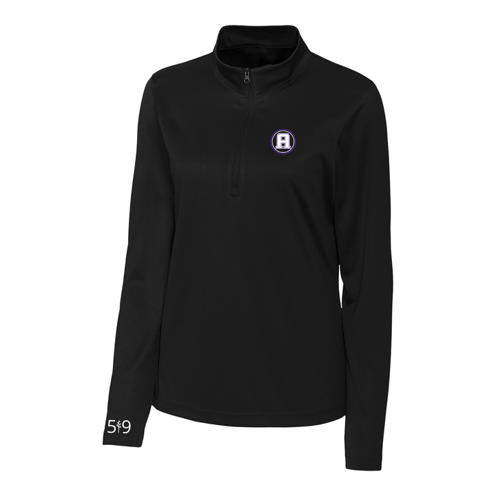 ASHLEY OAKS EMBROIDERED ATHLETIC 1/4 ZIP (WOMENS)
