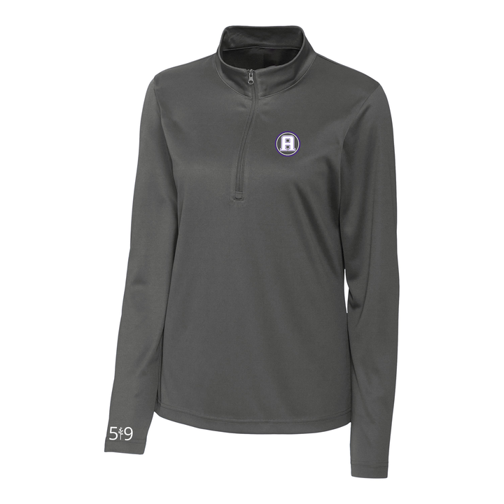 ASHLEY OAKS EMBROIDERED ATHLETIC 1/4 ZIP (WOMENS)