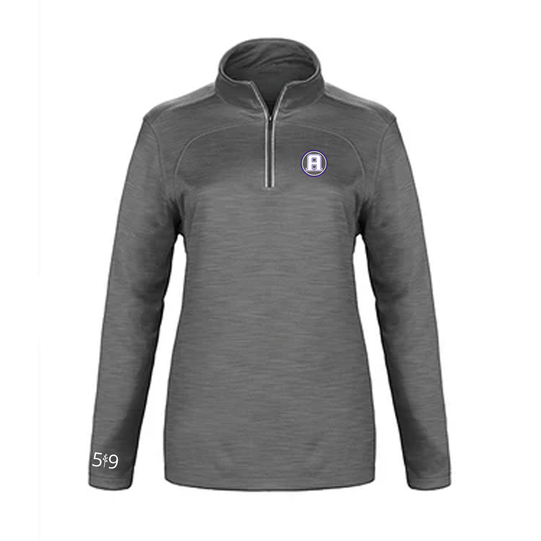 ASHLEY OAKS EMBROIDERED PREMIUM ATHLETIC 1/4 ZIP (WOMENS)