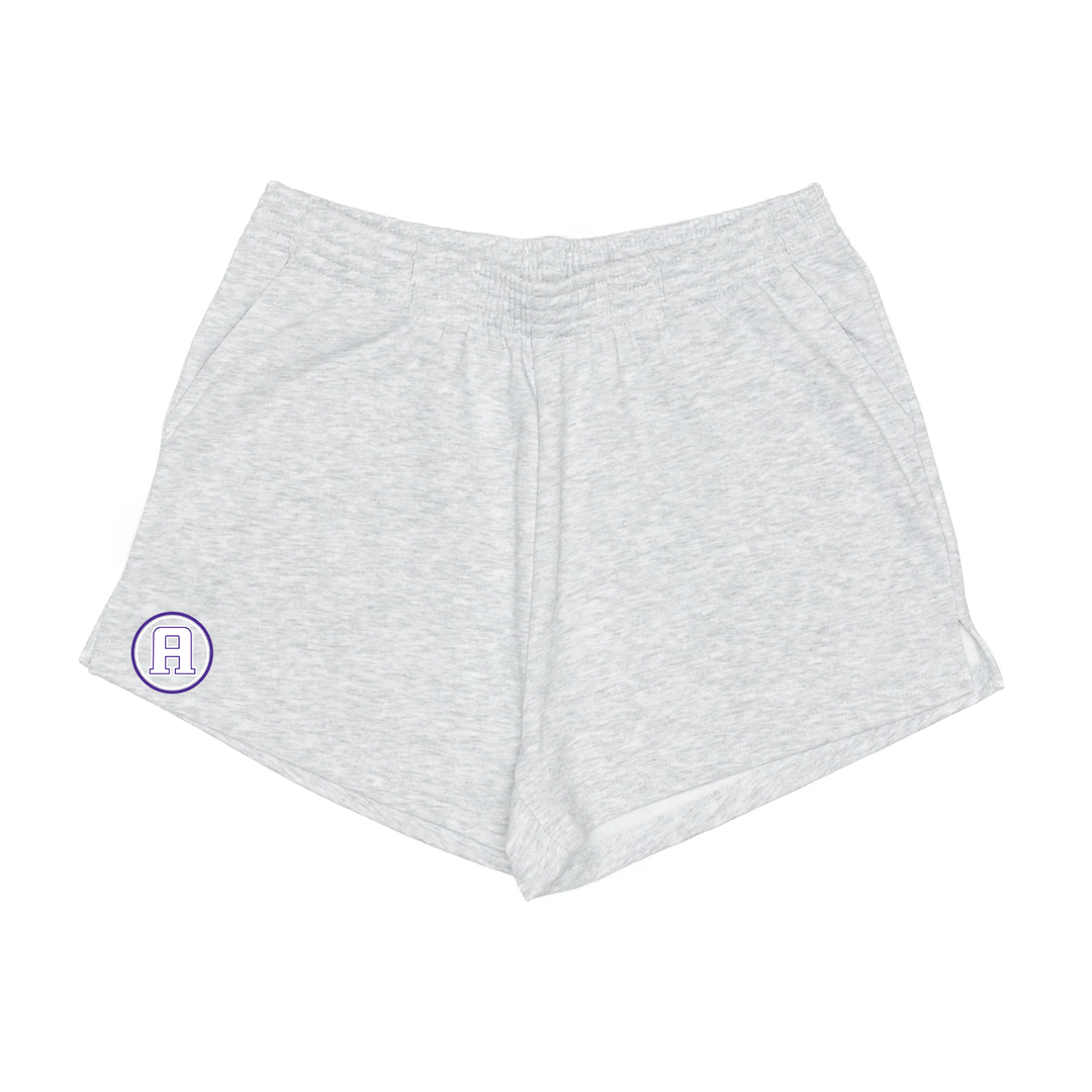 ASHLEY OAKS EMBROIDERED SWEAT SHORTS (WOMENS)