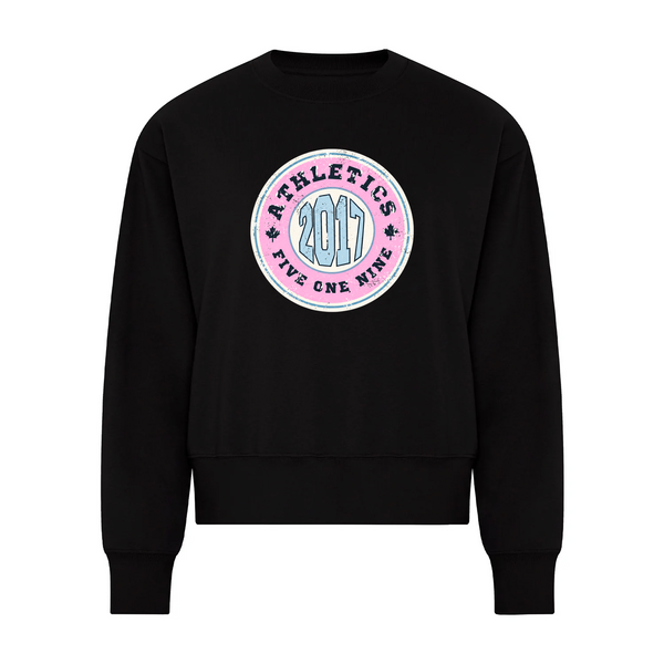 ATHLETICS '17 BUBBLEGUM STUDIO PULLOVER CREW (WOMENS)