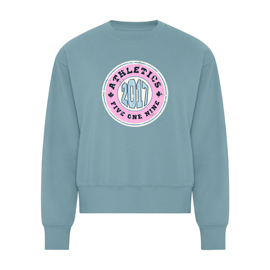 ATHLETICS '17 BUBBLEGUM STUDIO PULLOVER CREW (WOMENS)