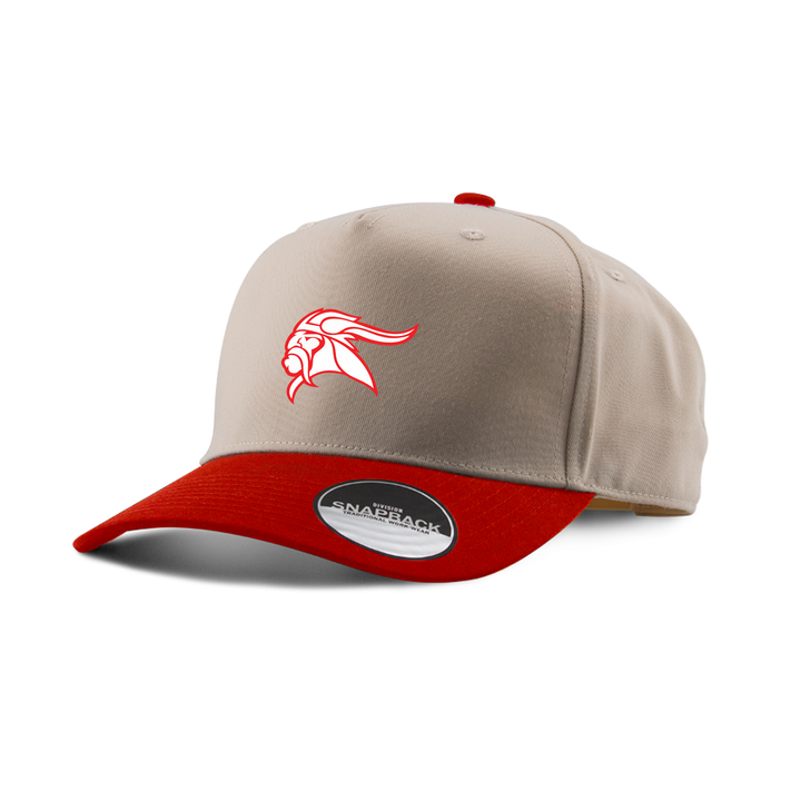 ARTHUR VOADEN EMBROIDERED TWO-TONE PANEL CAP
