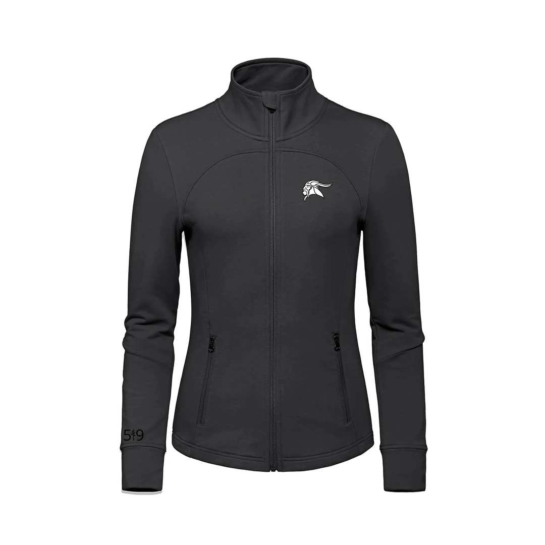 ARTHUR VOADEN EMBROIDERED FRENCH TERRY ZIP-UP (WOMENS)
