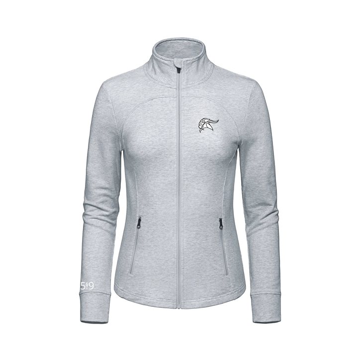 ARTHUR VOADEN EMBROIDERED FRENCH TERRY ZIP-UP (WOMENS)