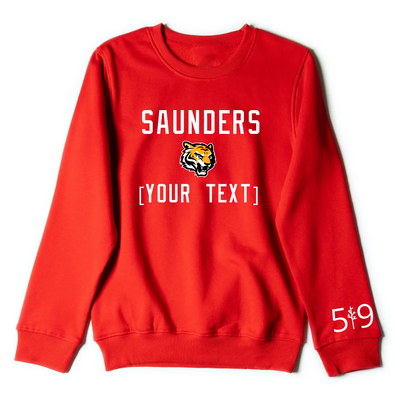 SAUNDERS EMBROIDERED TEAM CREWNECK (UNISEX)