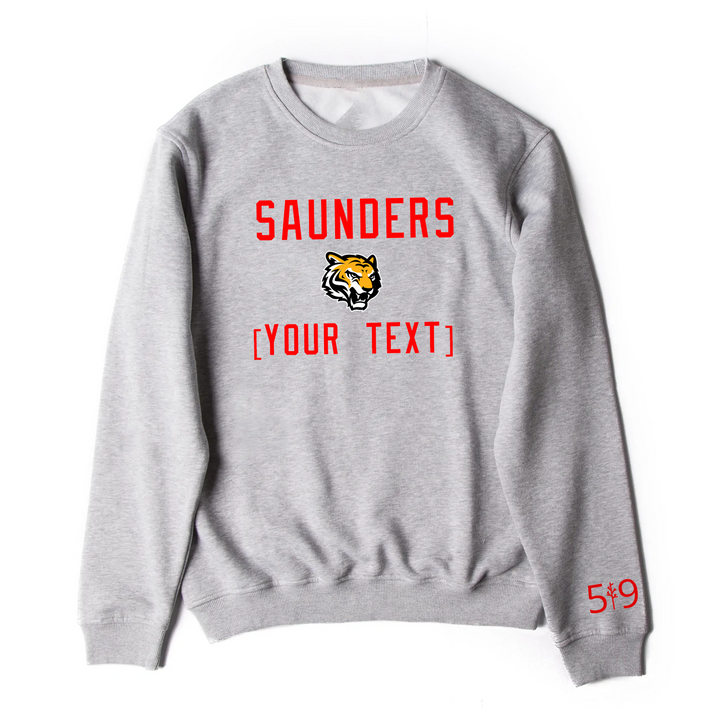SAUNDERS EMBROIDERED TEAM CREW (UNISEX)