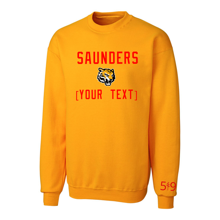 SAUNDERS EMBROIDERED TEAM CREW (UNISEX)