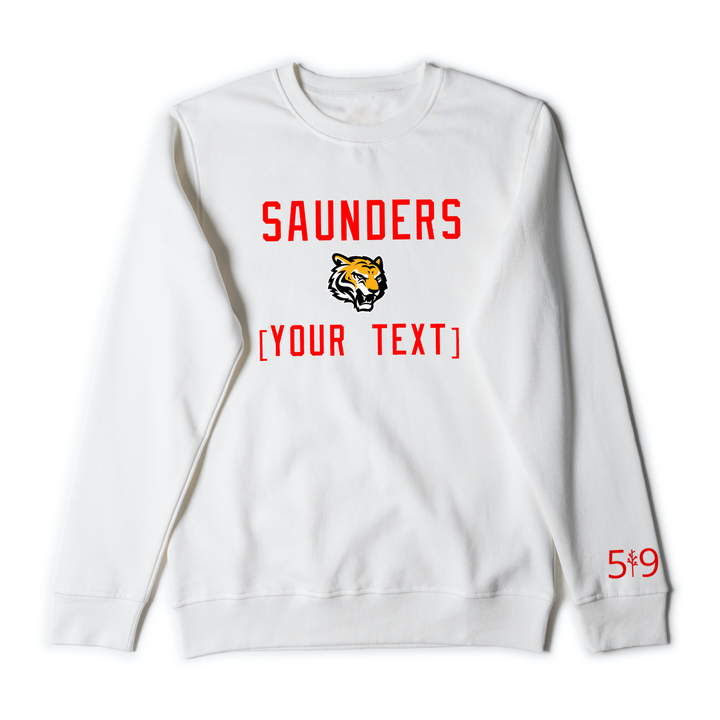 SAUNDERS EMBROIDERED TEAM CREW (UNISEX)