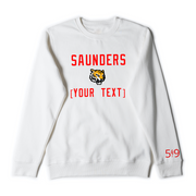 SAUNDERS EMBROIDERED TEAM CREWNECK (UNISEX)