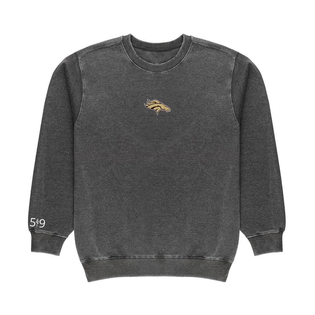 BRONCOS EMBROIDERED VINTAGE CREWNECK (UNISEX)