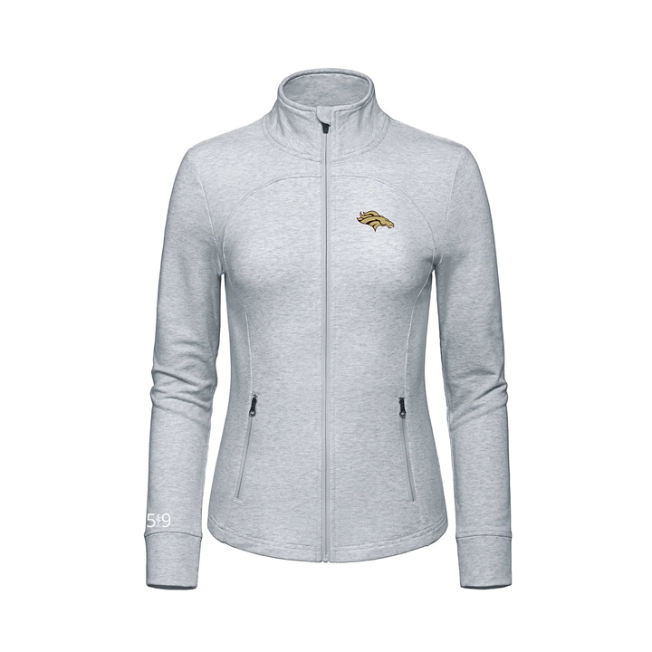 BANTING EMBROIDERED FRENCH TERRY ZIP-UP (WOMENS)