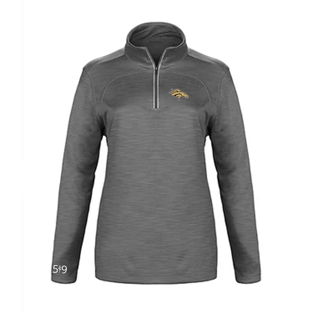 BANTING EMBROIDERED PREMIUM ATHLETIC 1/4 ZIP (WOMENS)
