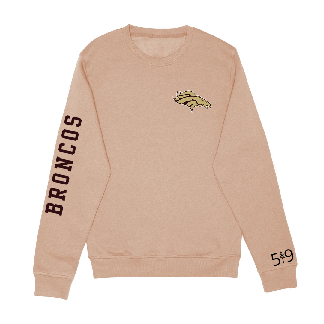 BRONCOS SLEEVE LOGO CREW (UNISEX)