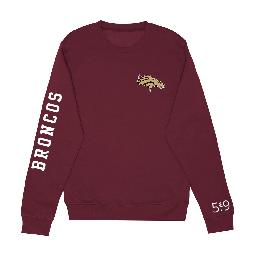 BRONCOS SLEEVE LOGO CREW (UNISEX)