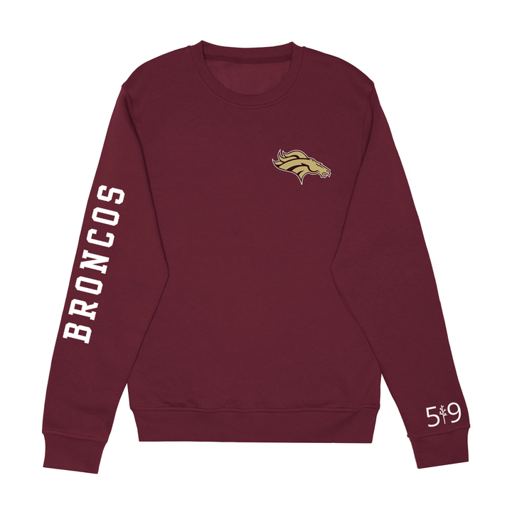 BRONCOS SLEEVE LOGO CREW (UNISEX)