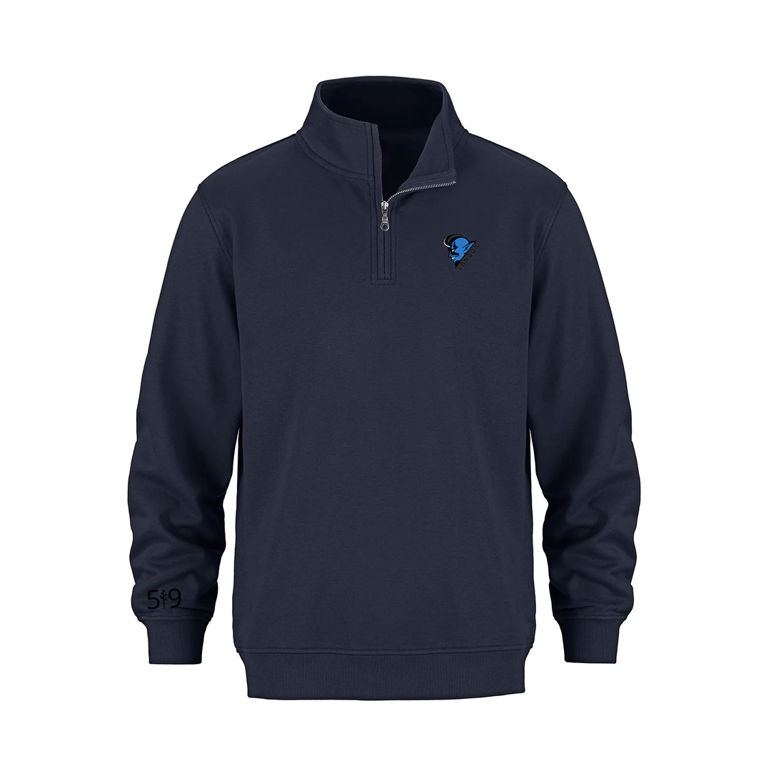 BLUE DEVILS EMBROIDERED 1/4 ZIP (UNISEX)