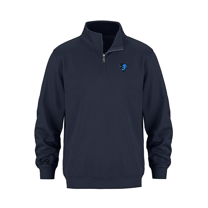 BLUE DEVILS EMBROIDERED 1/4 ZIP (UNISEX)