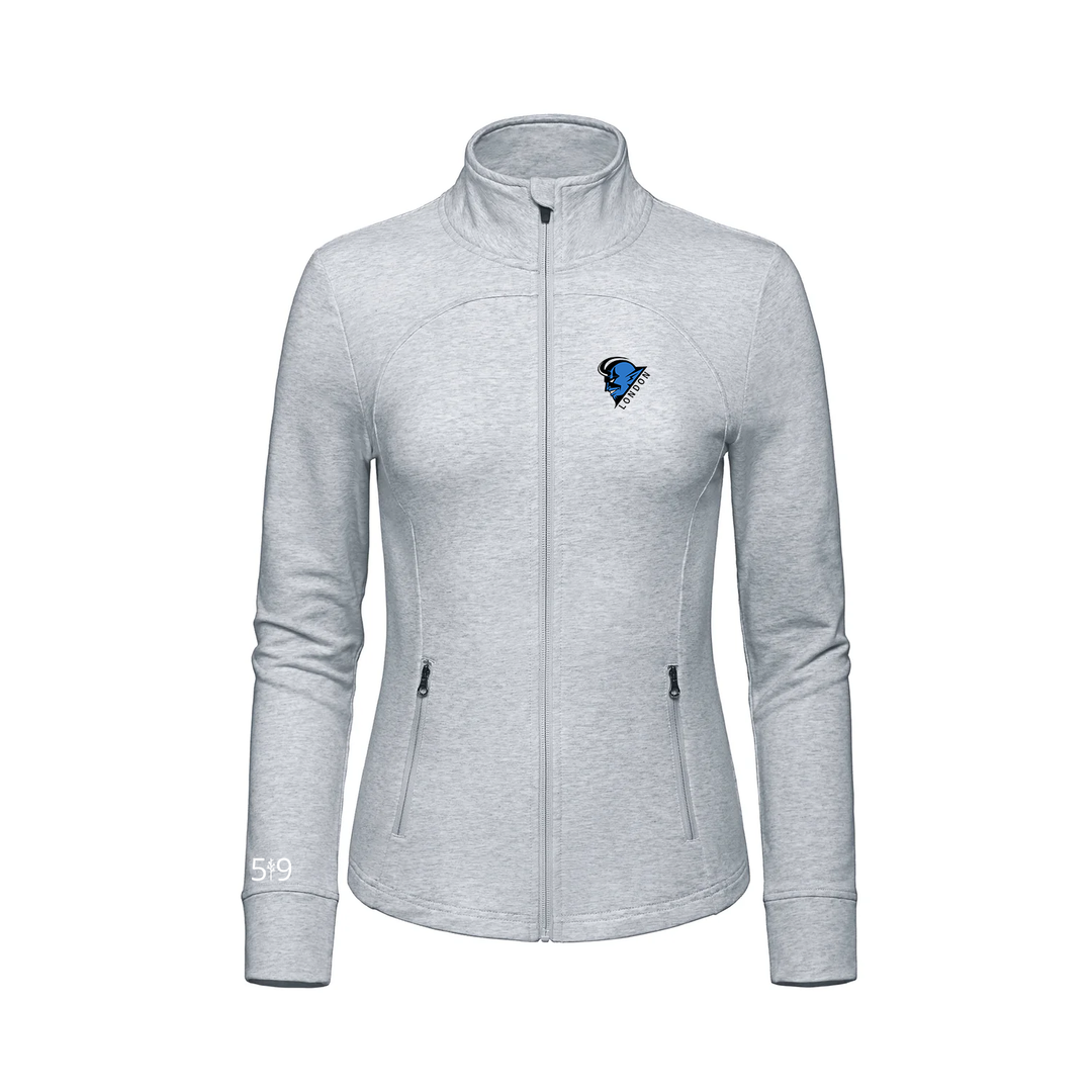 BLUE DEVILS EMBROIDERED FRENCH TERRY ZIP-UP (WOMENS)