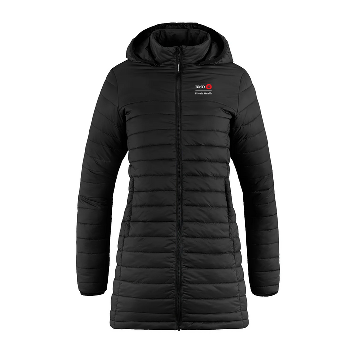 BMO PRIVATE WEALTH EMBROIDERED PUFFER FULL LENGTH JACKET (WOMENS)