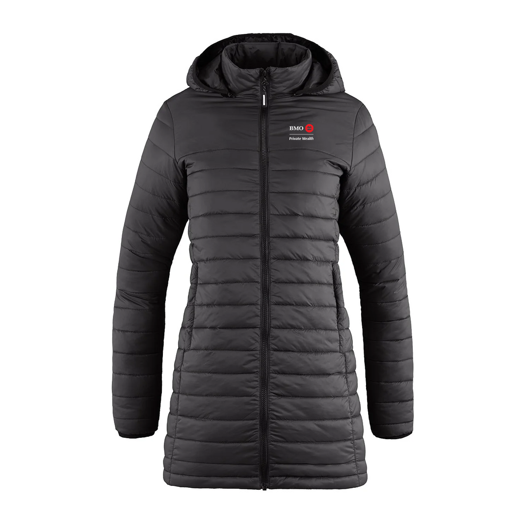 BMO PRIVATE WEALTH EMBROIDERED PUFFER FULL LENGTH JACKET (WOMENS)