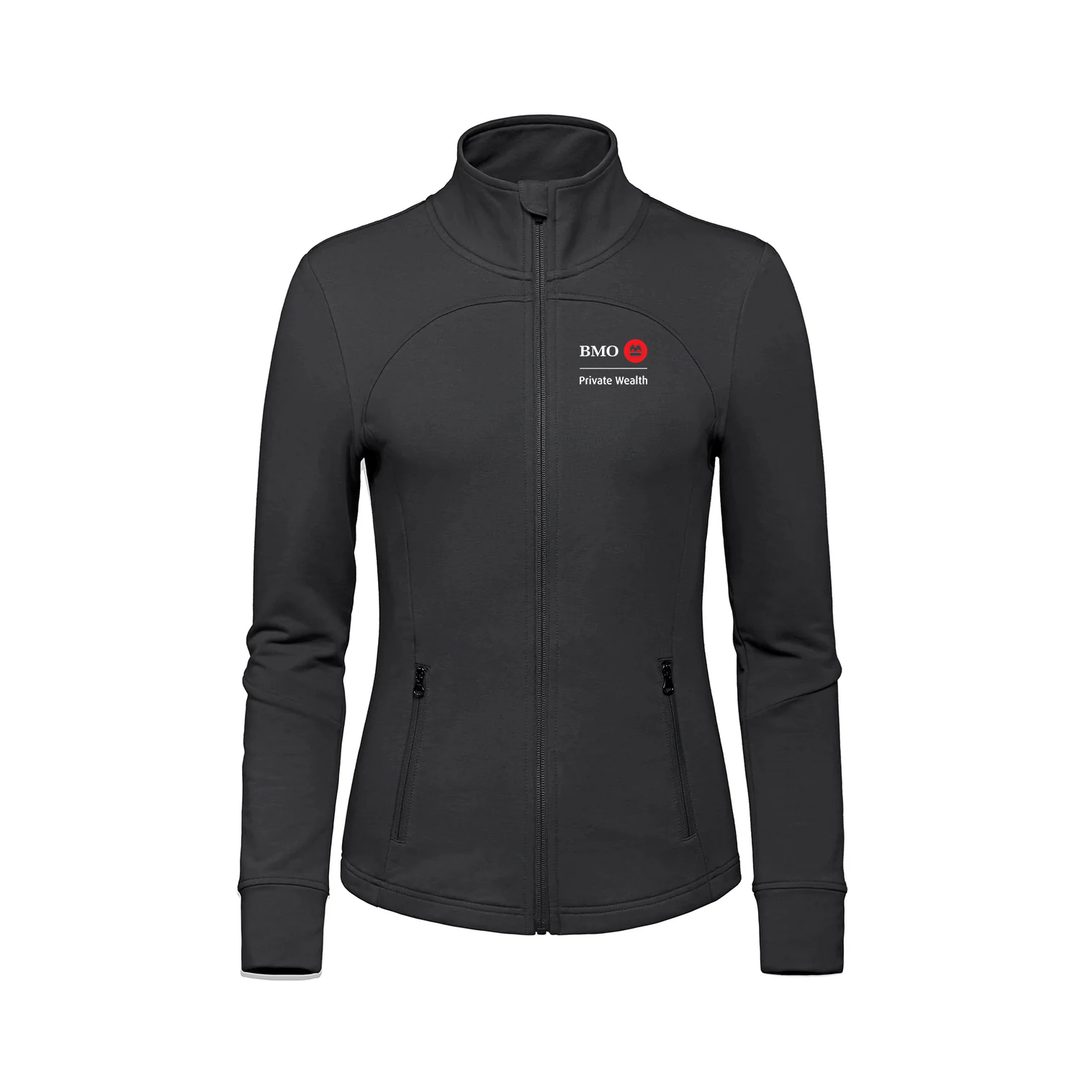 BMO PRIVATE WEALTH EMBROIDERED FRENCH TERRY ZIP-UP (WOMENS)