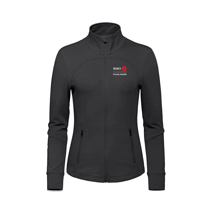 BMO PRIVATE WEALTH EMBROIDERED FRENCH TERRY ZIP-UP (WOMENS)
