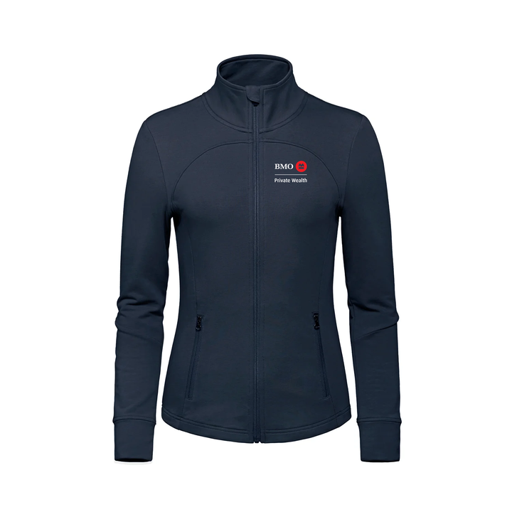 BMO PRIVATE WEALTH EMBROIDERED FRENCH TERRY ZIP-UP (WOMENS)