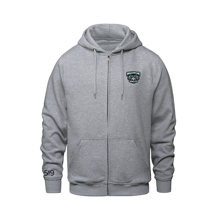 BONAVENTURE CLASSIC EMBLEM ZIP-UP HOODIE (UNISEX)
