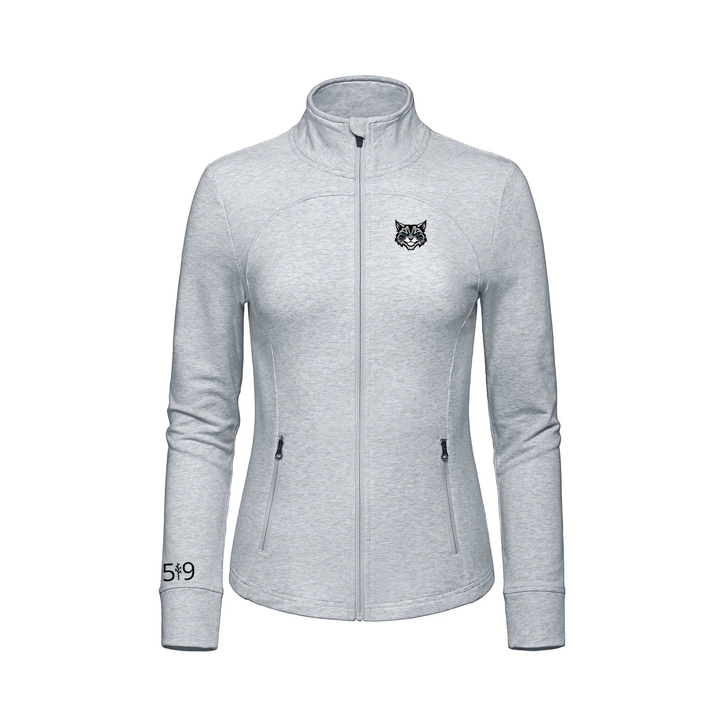 BONAVENTURE EMBROIDERED FRENCH TERRY ZIP-UP (WOMENS)