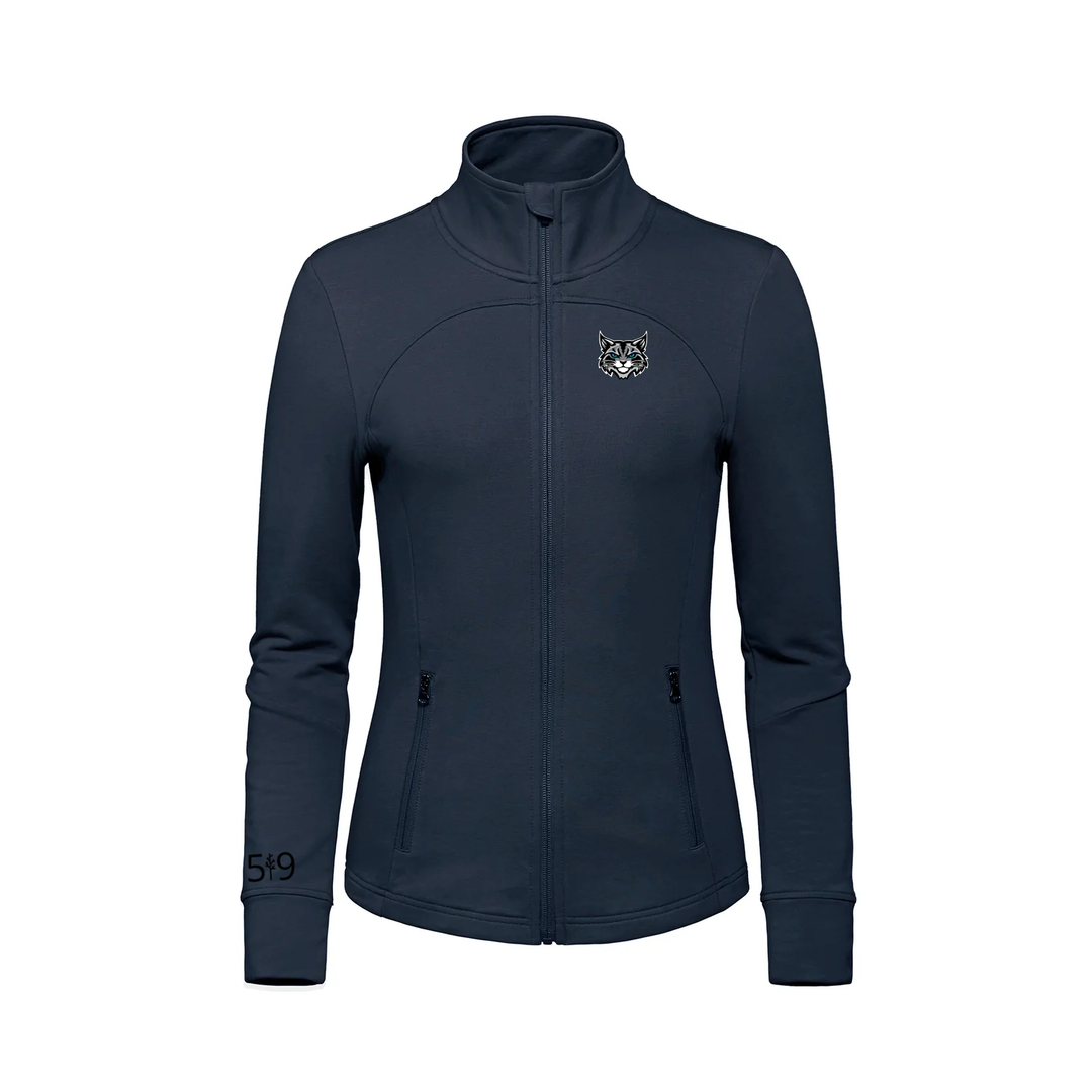 BONAVENTURE EMBROIDERED FRENCH TERRY ZIP-UP (WOMENS)