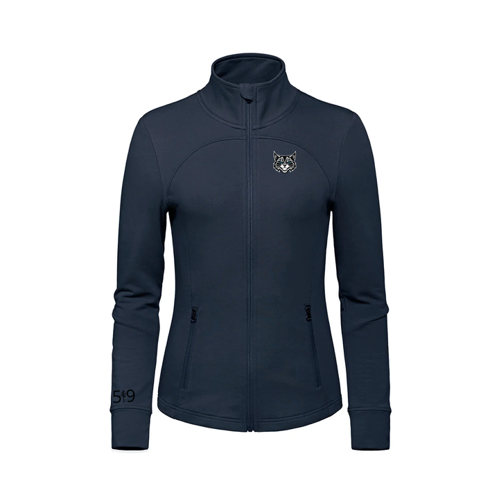 BONAVENTURE EMBROIDERED FRENCH TERRY ZIP-UP (WOMENS)