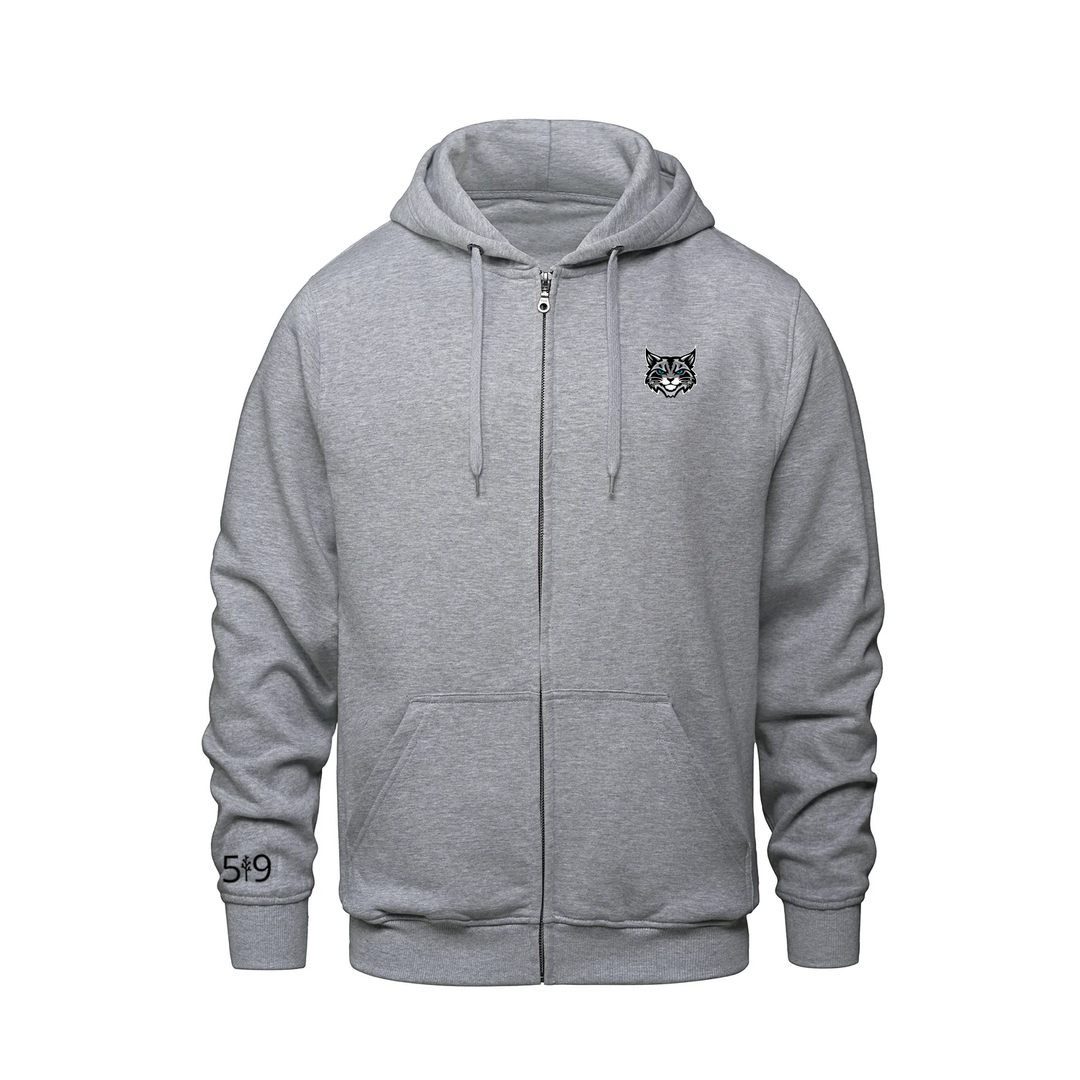 BONAVENTURE EMBROIDERED ZIP-UP HOODIE (UNISEX)
