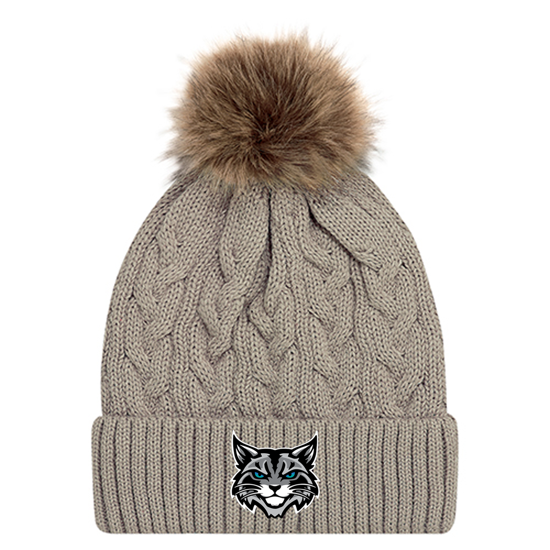 BONAVENTURE EMBROIDERED FAUX FUR TOQUE