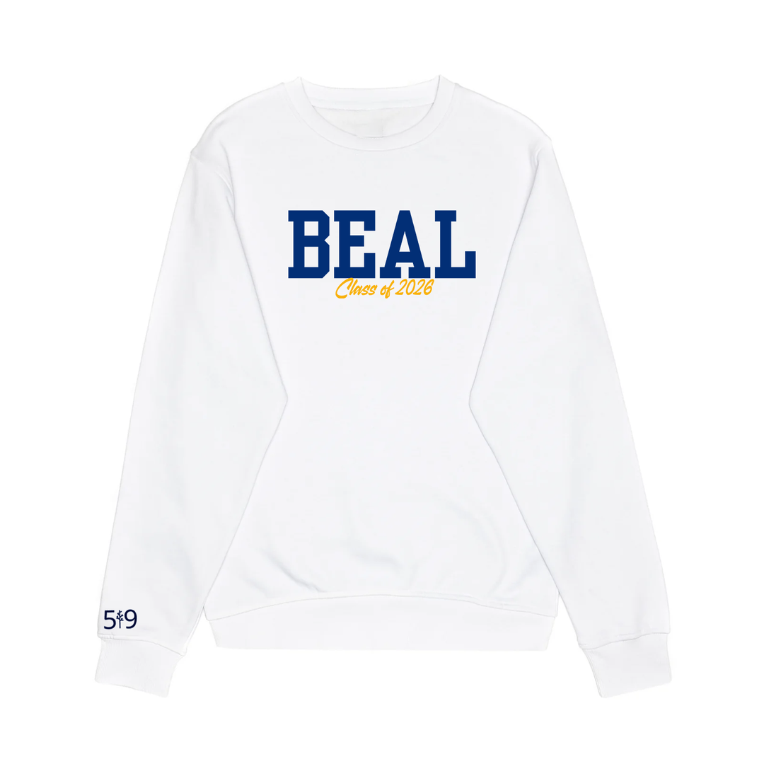 BEAL CLASS OF 2026 EMBROIDERED CREW (UNISEX)