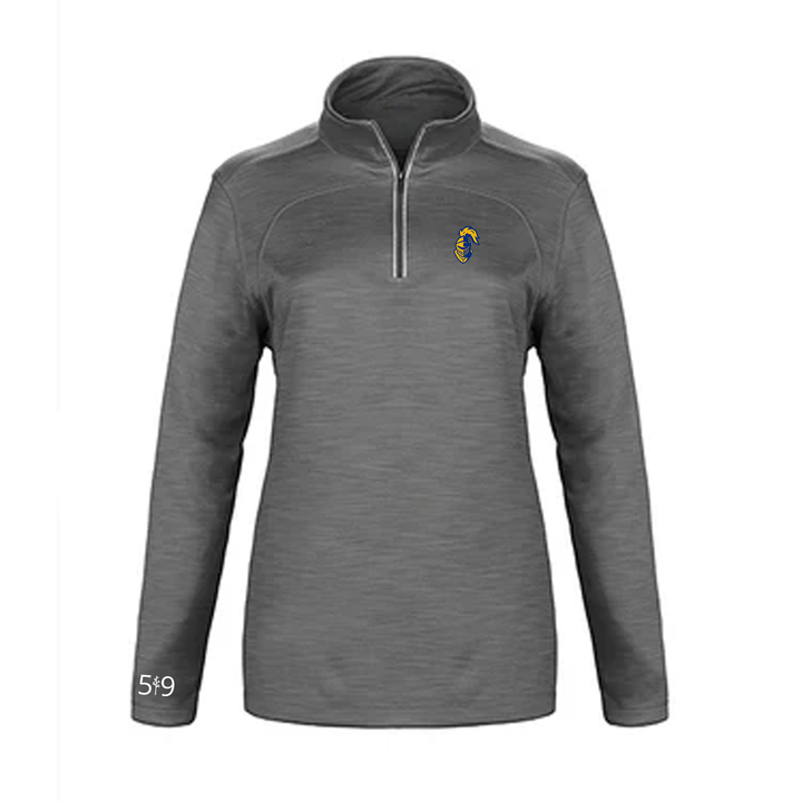 BEAL EMBROIDERED PREMIUM ATHLETIC 1/4 ZIP (WOMENS)