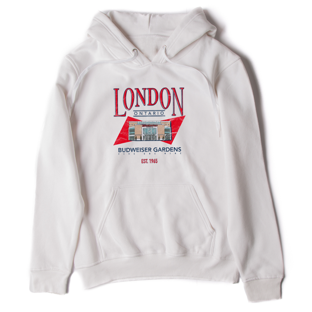 LONDON VINTAGE BUD GARDENS HOODIE (UNISEX)