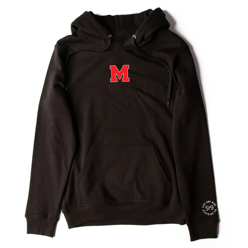 MEDWAY COWBOYS EMBROIDERED "M" HOODIE (UNISEX)